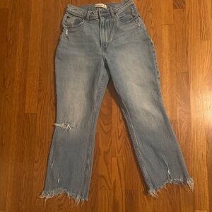 Abercrombie & Fitch Light Blue Straight Leg Jeans